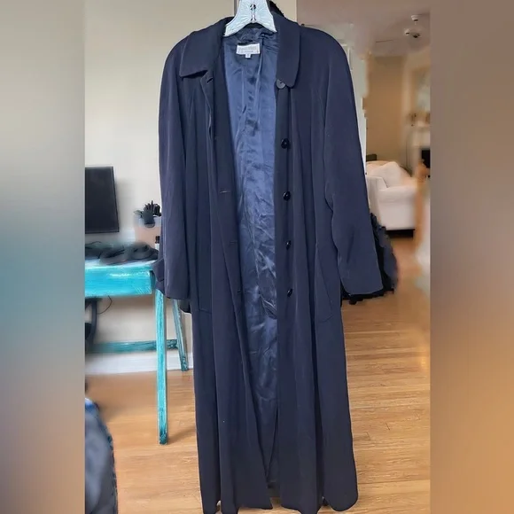 ジャケット・アウター GIORGIO ARMANI long trench coat Giorgio Armani Black Label Womens Lined Trench Top Coat